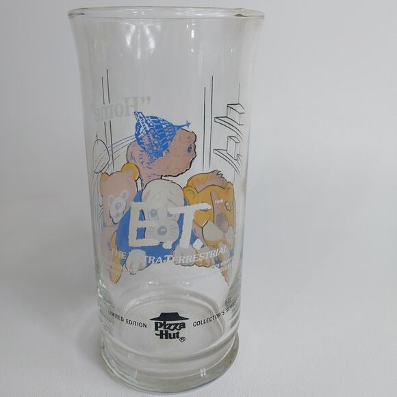 Vintage ET "Home" Pizza Hut Glass 1982 Collector's Series Limited Edition, 14 oz - Picture 2 of 3